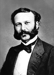 Henry Dunant, der Gr&uuml;nder des Roten Kreuzes, um 1860