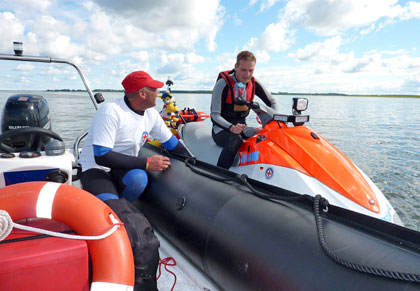 DRK-Rettungsschwimmer im Einsatz